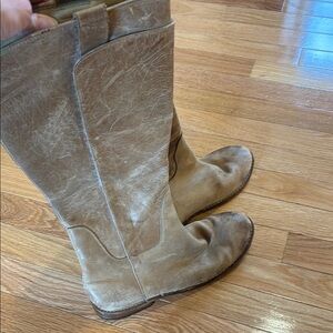 Fry Tan Leather Knee-High Boots size 8